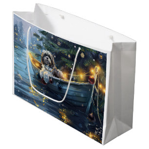Havanese Christmas Festive Voyage Large Gift Bag