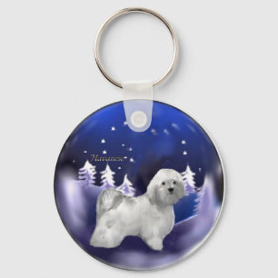 Havanese Christmas Gifts Keychain