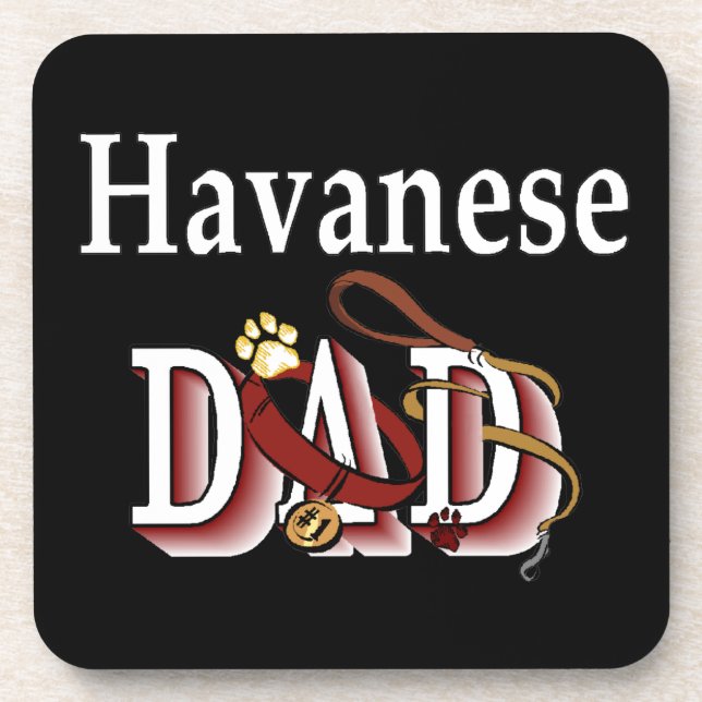 Havanese DAD Coaster (Front)