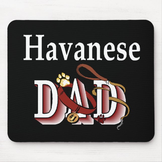 Havanese Dad Gifts Mouse Pad (Front)
