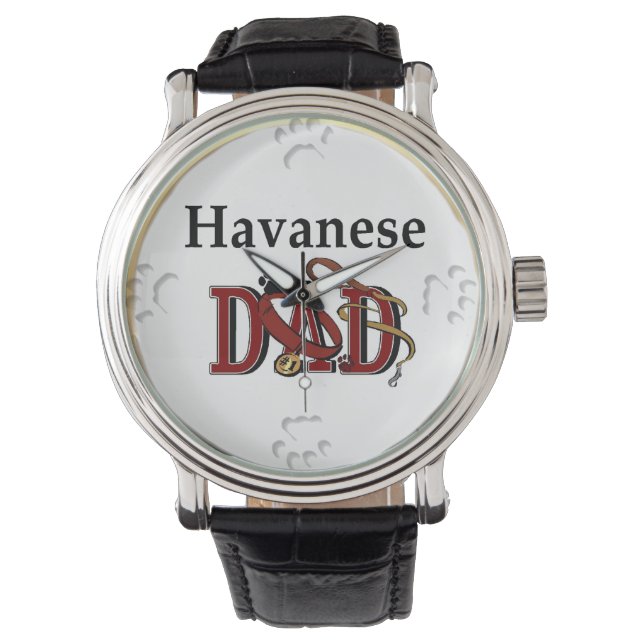 Havanese Dad Gifts Watch (Front)