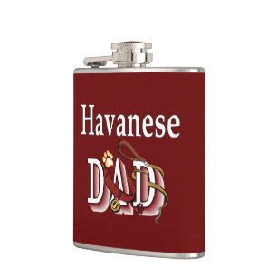 Havanese Dad Hip Flask