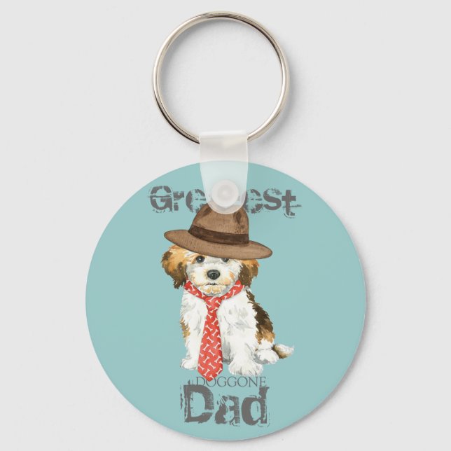 Havanese Dad Keychain (Front)