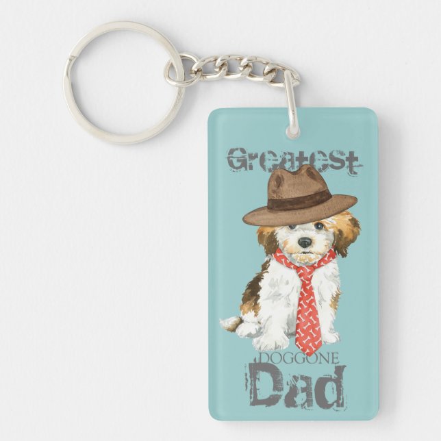 Havanese Dad Keychain (Front)