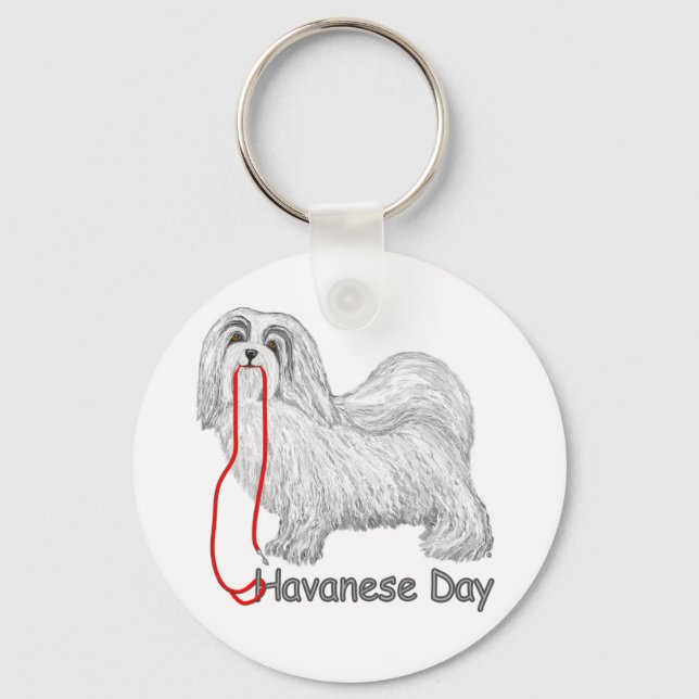 Havanese Day Keychain (Front)