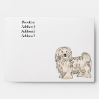 Havanese dog cartoon illustration