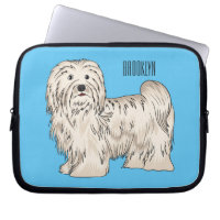 Havanese dog cartoon illustration
