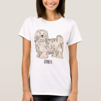 Havanese dog cartoon illustration