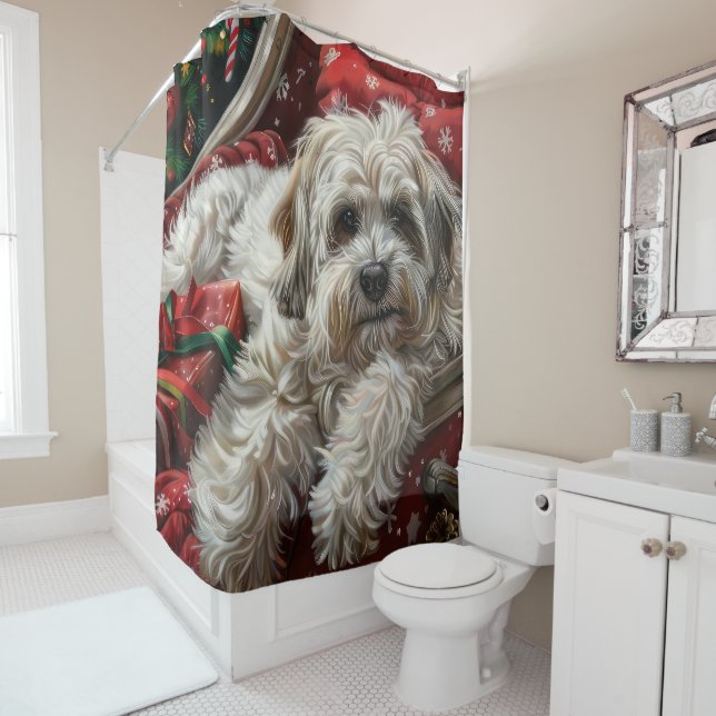 Havanese Dog Christmas Festive (In Situ)