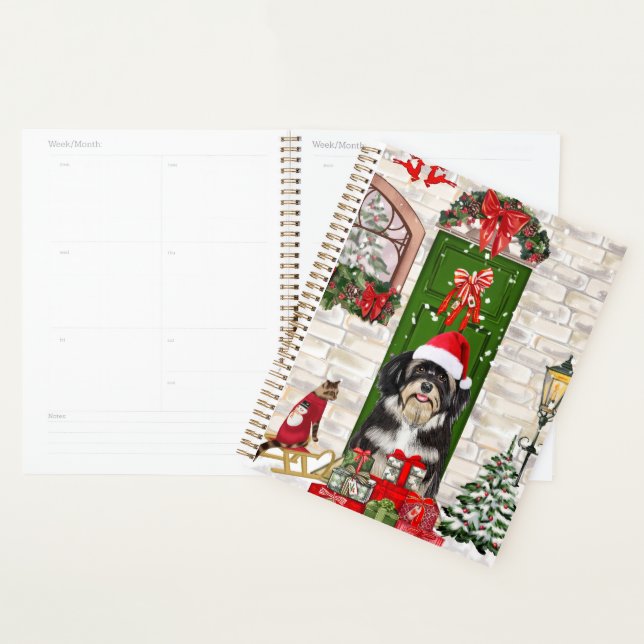 Havanese Dog Christmas   Planner (Display)