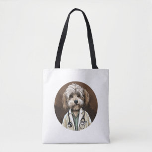 Havanese Dog Doctor Tote Bag