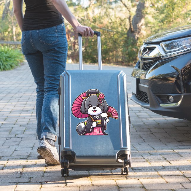 Havanese Dog Kimono   (Suitcase Insitu)