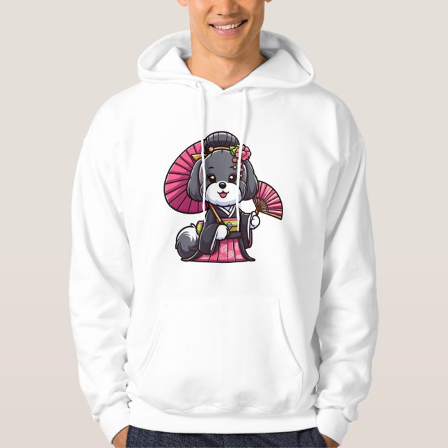 Havanese Dog Kimono   Hoodie (Front)