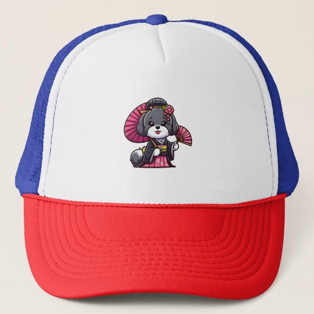 Havanese Dog Kimono   Trucker Hat (Front)