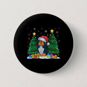 Havanese Dog Lovers Santa Hat Ugly Christmas Sweat 2 Inch Round Button