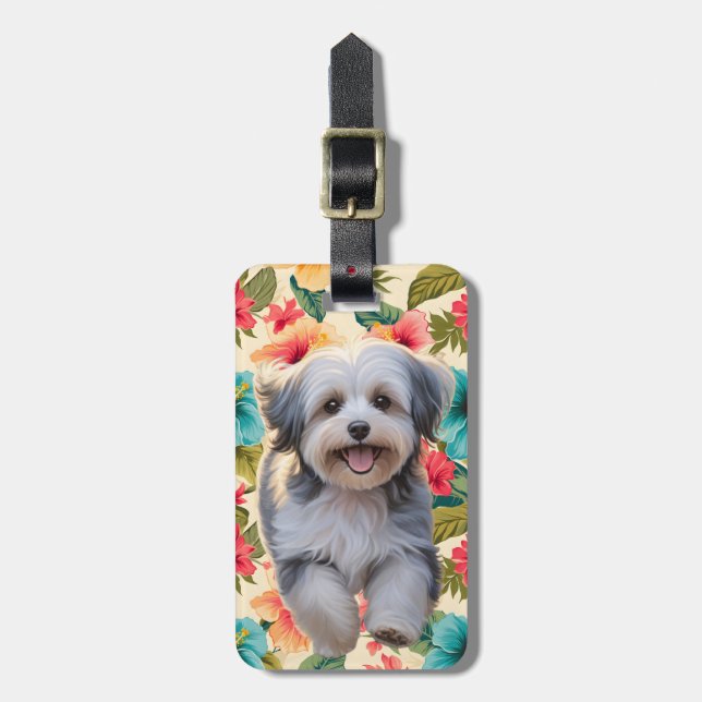 Havanese Dog Luggage Tag (Front Vertical)