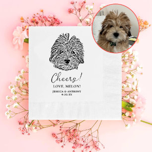 Havanese Dog Personalized Cheers Napkins