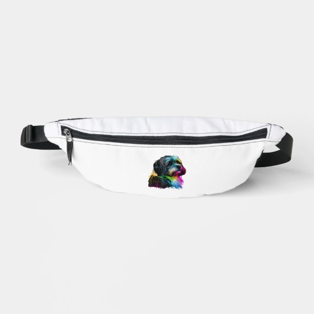Havanese Dog Pop Art Design Havanese Lovers  Fanny Pack (Front)