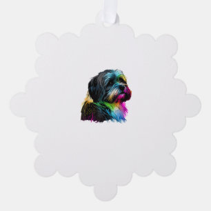 Havanese Dog Pop Art Design Havanese Lovers Ornament Card