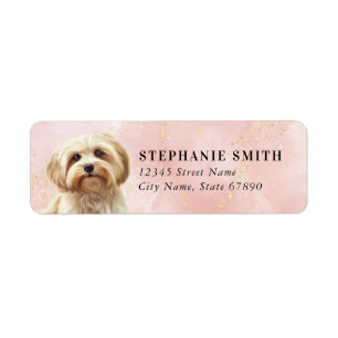 Havanese Dog Return Address Labels
