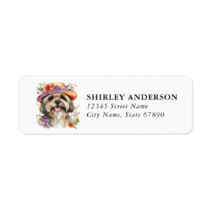 Havanese Dog Return Address Labels