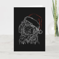Havanese Dog Santa Hat