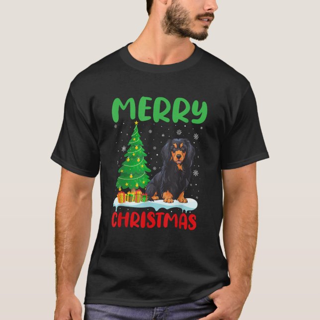 Havanese Dog Tree Xmas Sweater Men Women Ugly Chri (Front)