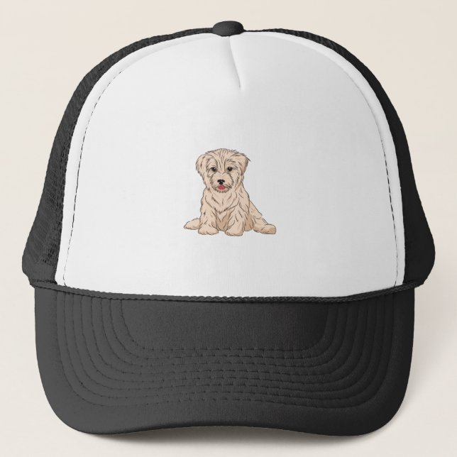 Havanese Dog  Trucker Hat (Front)