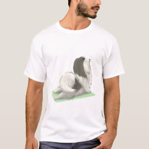 Havanese Dog Yoga Pose Meditation Zen Workout Exer T-Shirt