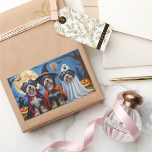 Havanese Dogs Pumpkin Halloween Funny  Sticker