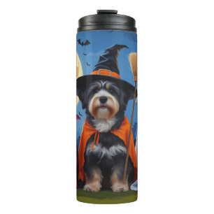 Havanese Dogs Pumpkin Halloween Funny  Thermal Tumbler
