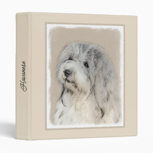 Havanese (Gold Sable) Painting - Original Dog Art Binder