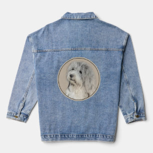 Havanese (Gold Sable) Painting - Original Dog Art Denim Jacket