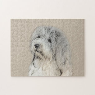Havanese (Gold Sable) Painting - Original Dog Art Jigsaw Puzzle