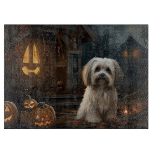 Havanese Halloween Scary Cutting Board