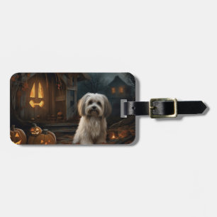 Havanese Halloween Scary Luggage Tag