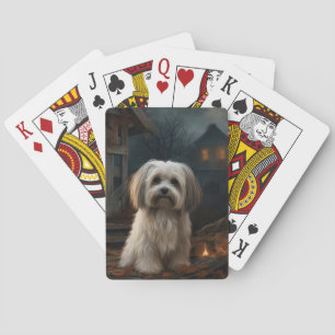 Havanese Halloween Scary Playing Cards