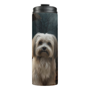 Havanese Halloween Scary Thermal Tumbler