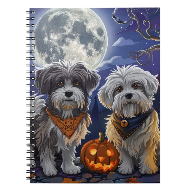 Havanese Halloween Spooky Notebook (Front)