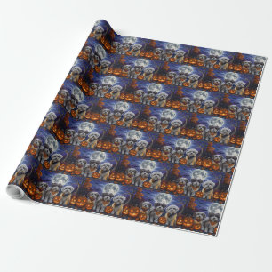 Havanese Halloween Spooky Wrapping Paper