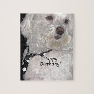 Havanese Happy Birthday Jigsaw Puzzle
