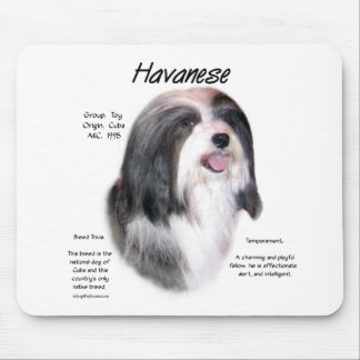 Havanese History Design Mouse Pad