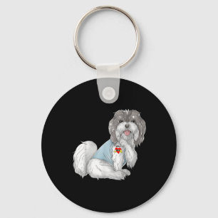 Havanese I Love Mom Tattoo Dog Funny Mothers Day G Keychain