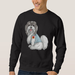 Havanese I Love Mom Tattoo Dog Mother's Day Sweatshirt