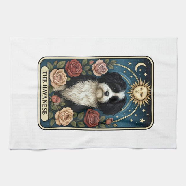 Havanese Kitchen Towel (Horizontal)