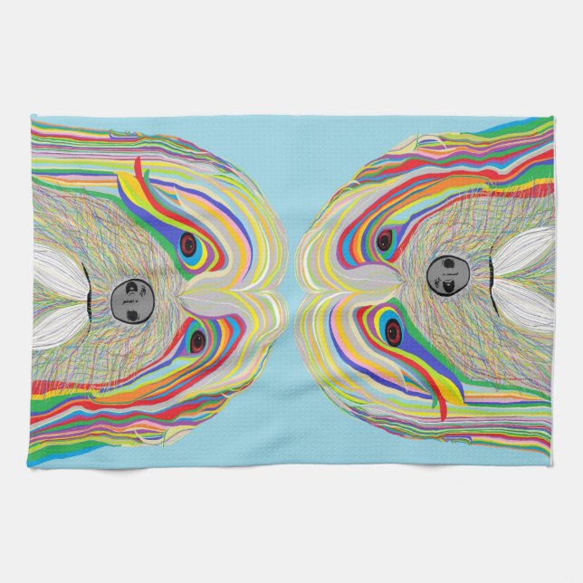 Havanese Kitchen Towel (Horizontal)