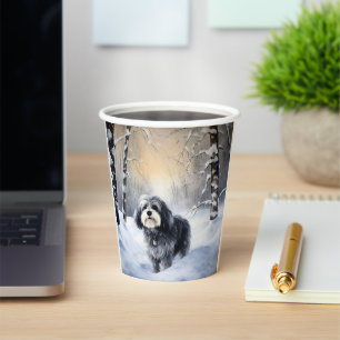 Havanese Let It Snow Christmas Paper Cups