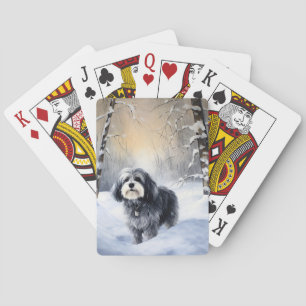 Havanese Let It Snow Christmas Playing Cards