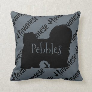 Havanese Love Custom Throw Pillow