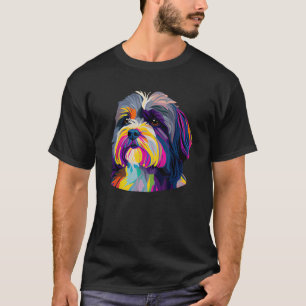 Havanese Lovers Pop Art Havanese Dog Men Women Gir T-Shirt
